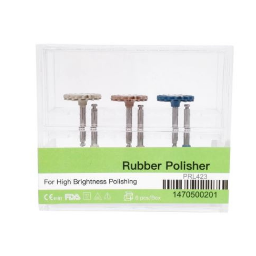 Rubber Polisher KOMPOZİT PARLATMA VE BİTİM 6 LI DİSK KİTİ