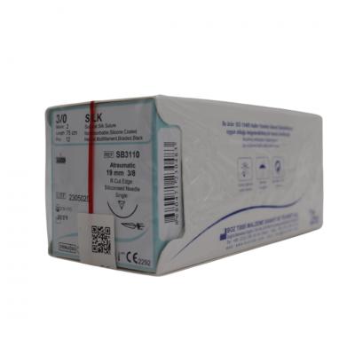 Boz Silk İpek Dental Sütur 3/0 19 Mm 3/8 Aşağı (Dış) Keskin 75 Cm Sb3110